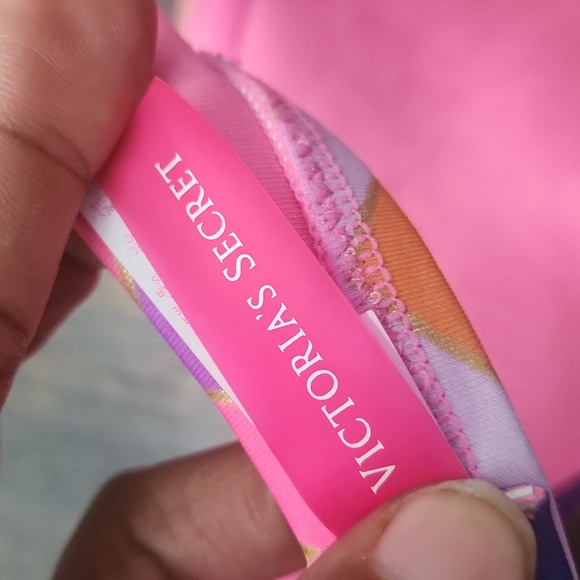 VICTORIA'S SECRET gold zigzag bikini top 34 B strapless underwire FLIRT bandeau - Picture 3 of 6